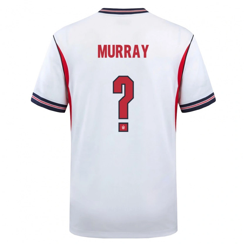 Danxen Kid England Jake Murray #0 White Navy Red Home Jersey 26-28 T-Shirt