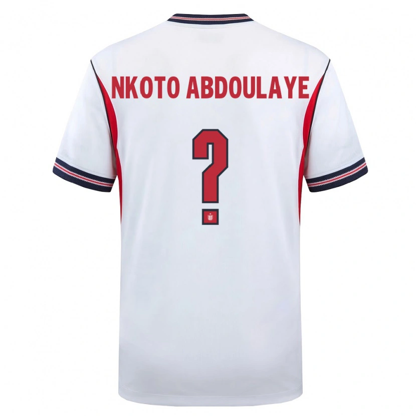 Danxen Kid England Douka Nkoto Abdoulaye #0 White Navy Red Home Jersey 26-28 T-Shirt