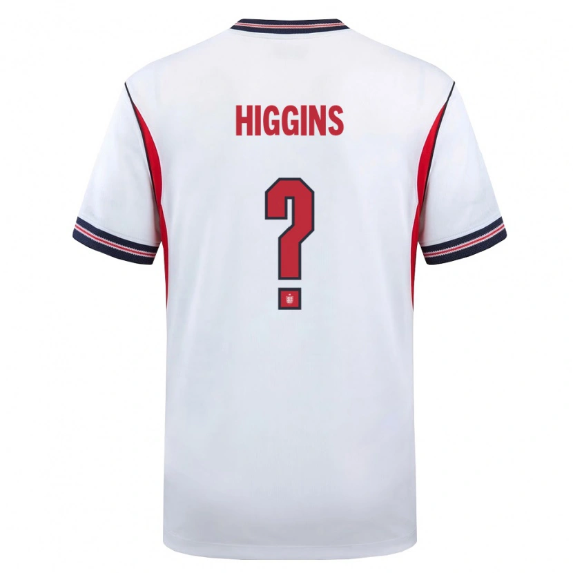 Danxen Kid England Harvey Higgins #0 White Navy Red Home Jersey 26-28 T-Shirt