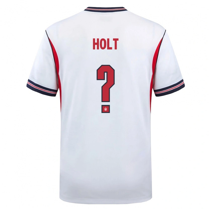 Danxen Kid England Charlie Holt #0 White Navy Red Home Jersey 26-28 T-Shirt