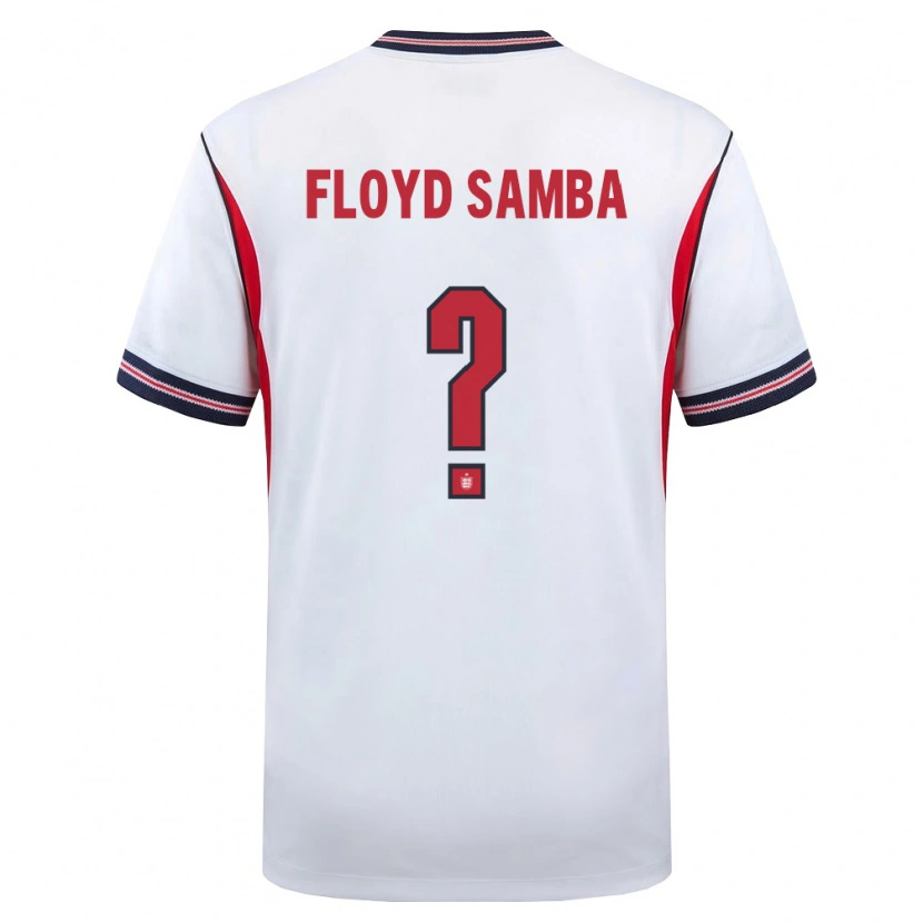 Danxen Kid England Floyd Samba #0 White Navy Red Home Jersey 26-28 T-Shirt