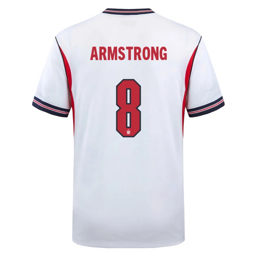 Danxen Kid England Harrison Armstrong #8 White Navy Red Home Jersey 26-28 T-Shirt