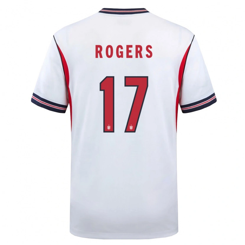 Danxen Kid England Morgan Rogers #17 White Navy Red Home Jersey 26-28 T-Shirt