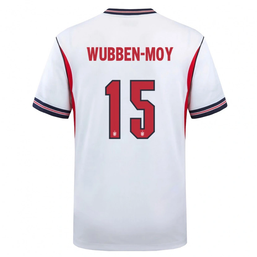 Danxen Kid England Lotte Wubben Moy #15 White Navy Red Home Jersey 26-28 T-Shirt