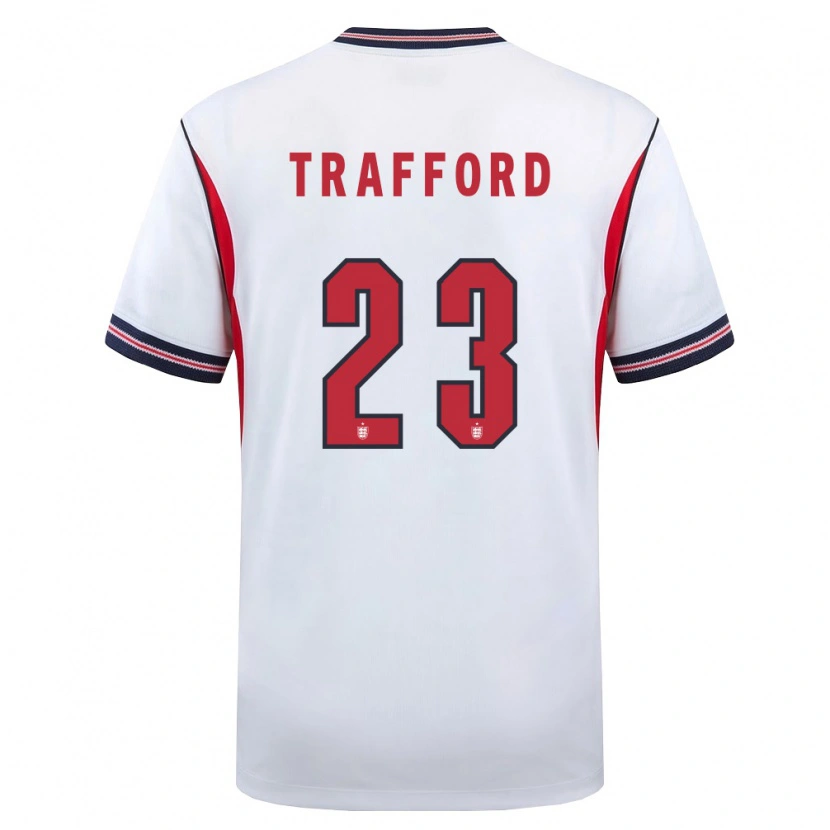 Danxen Kid England James Trafford #23 White Navy Red Home Jersey 26-28 T-Shirt