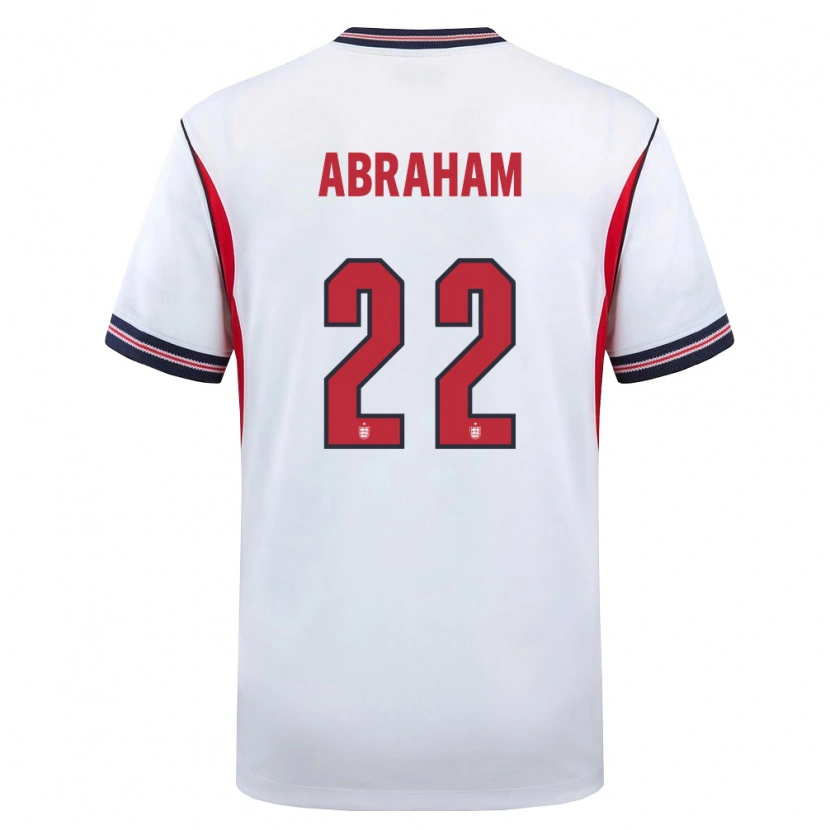 Danxen Kid England Tammy Abraham #22 White Navy Red Home Jersey 26-28 T-Shirt