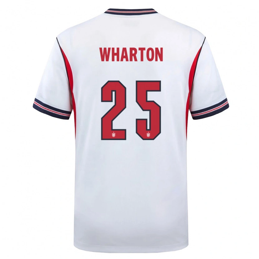Danxen Kid England Adam Wharton #25 White Navy Red Home Jersey 26-28 T-Shirt