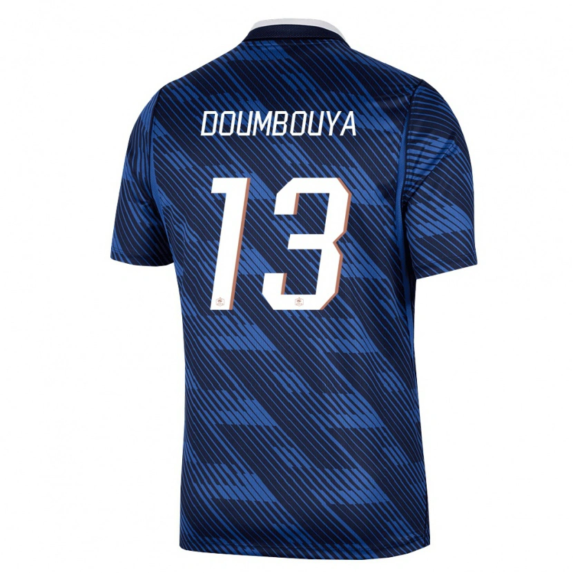 Danxen Kid France Amidou Doumbouya #13 Navy Blue White Home Jersey 26-28 T-Shirt