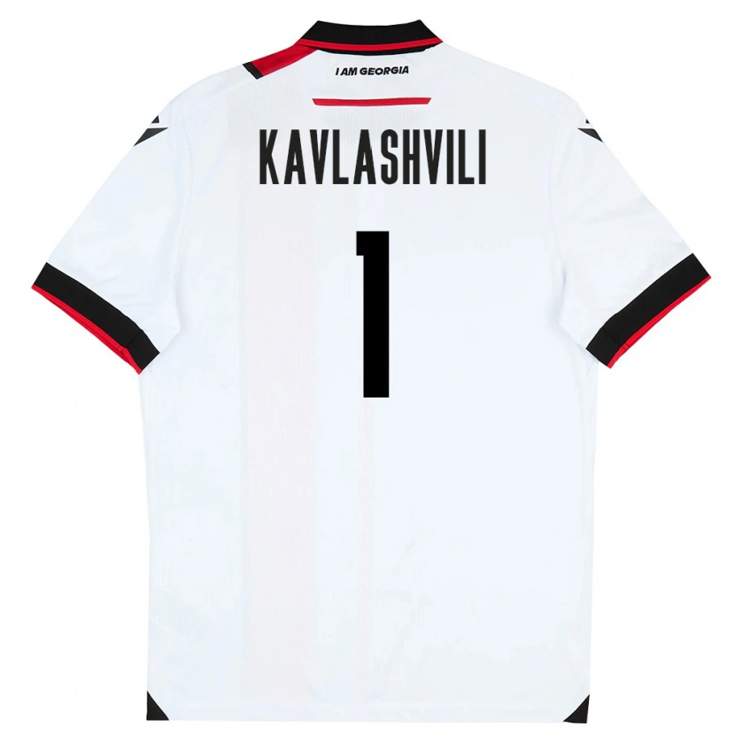 Danxen Kid Georgia Giorgi Kavlashvili #1 White Black Red Home Jersey 26-28 T-Shirt