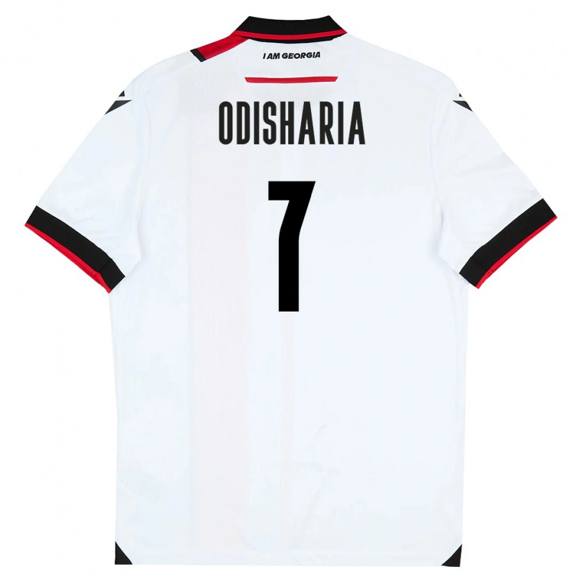Danxen Kid Georgia Lasha Odisharia #7 White Black Red Home Jersey 26-28 T-Shirt