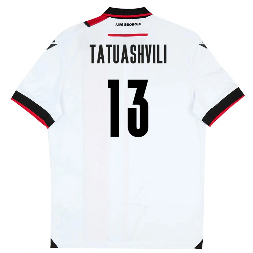 Danxen Kid Georgia Tamar Tatuashvili #13 White Black Red Home Jersey 26-28 T-Shirt