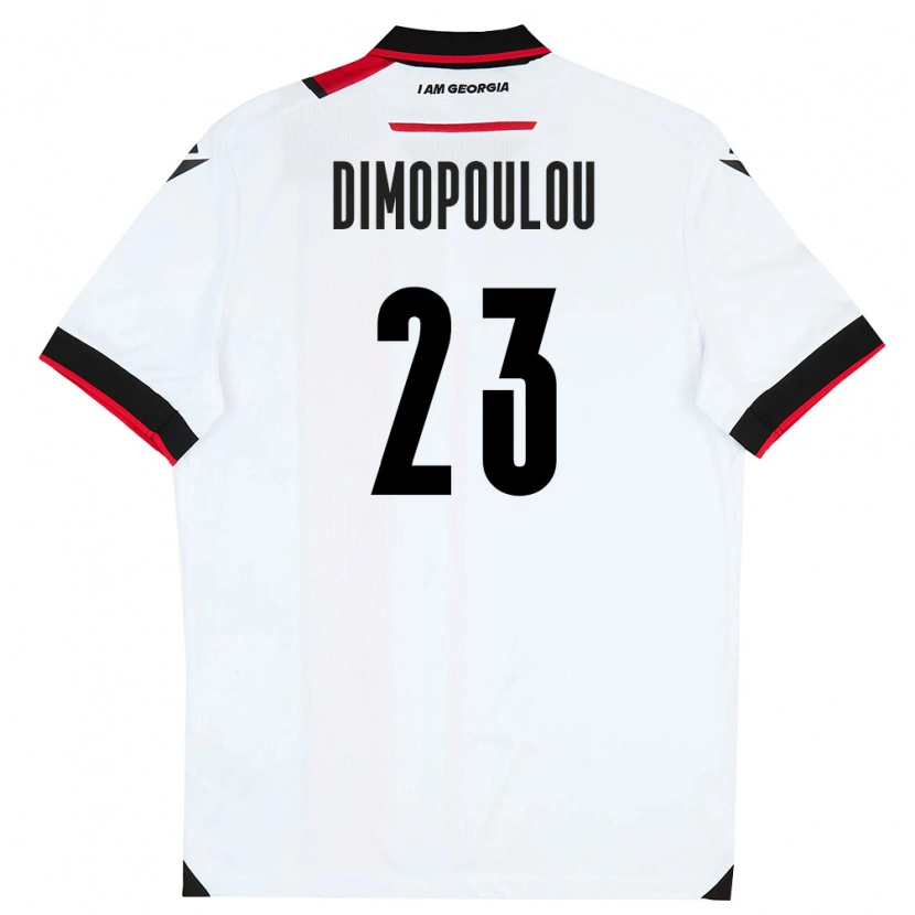 Danxen Kid Georgia Salomi Dimopoulou #23 White Black Red Home Jersey 26-28 T-Shirt