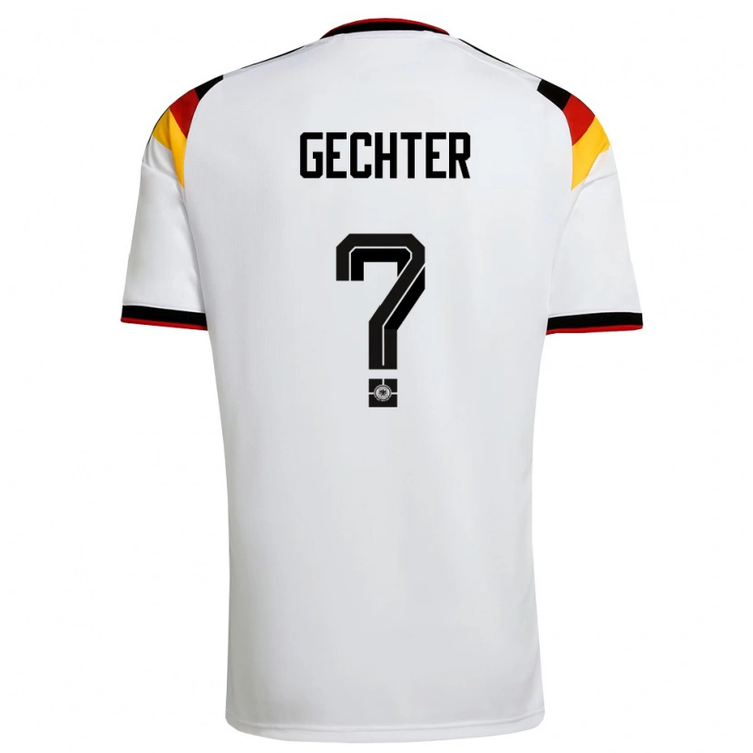 Danxen Kid Germany Linus Gechter #0 White Black Red Home Jersey 26-28 T-Shirt