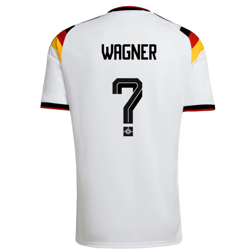 Danxen Kid Germany Yannik Wagner #0 White Black Red Home Jersey 26-28 T-Shirt