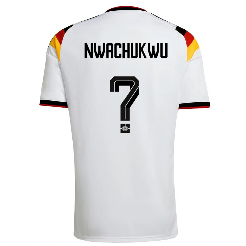 Danxen Kid Germany Ben Nwachukwu #0 White Black Red Home Jersey 26-28 T-Shirt