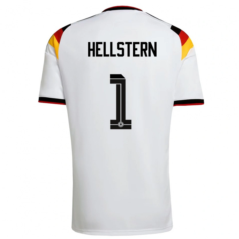 Danxen Kid Germany Florian Hellstern #1 White Black Red Home Jersey 26-28 T-Shirt