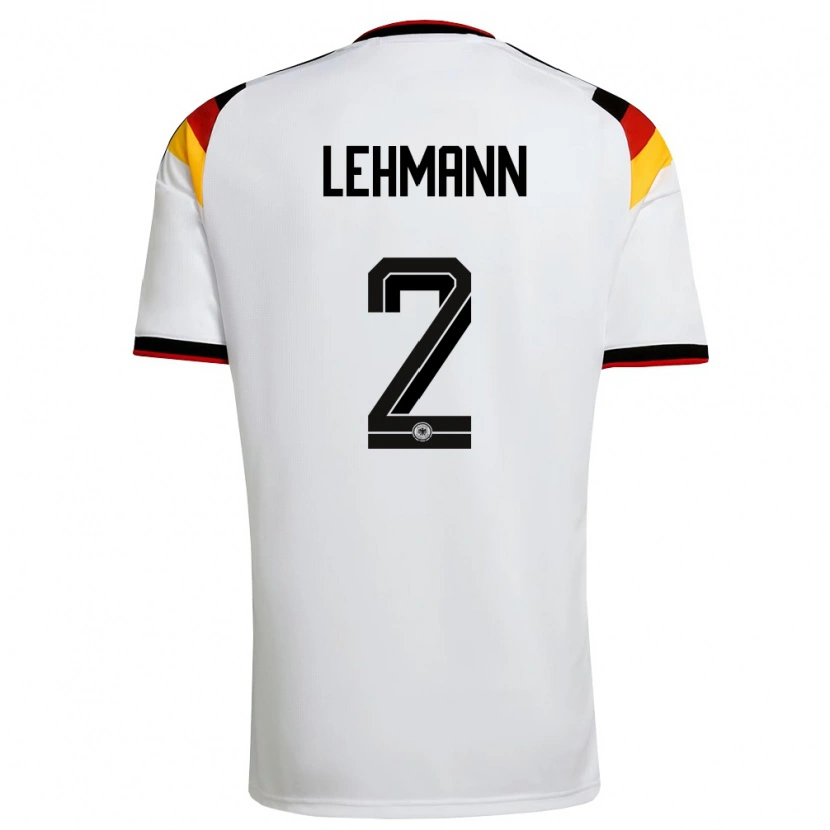 Danxen Kid Germany Paul Lehmann #2 White Black Red Home Jersey 26-28 T-Shirt