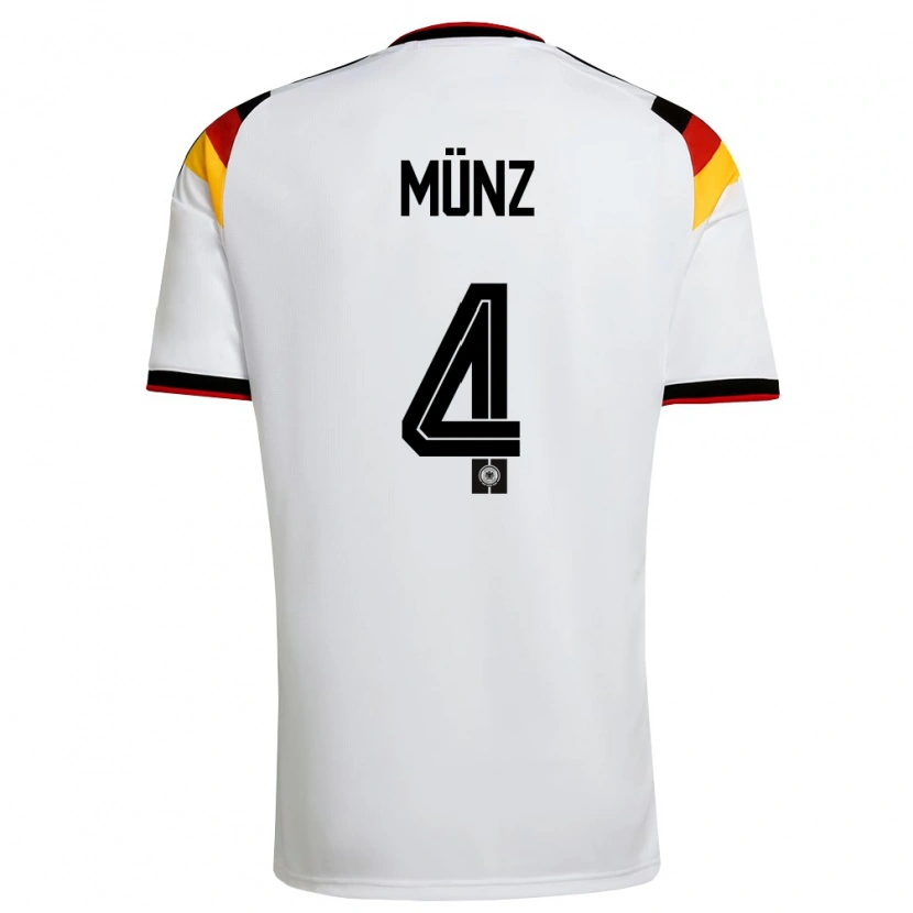 Danxen Kid Germany Reno Münz #4 White Black Red Home Jersey 26-28 T-Shirt