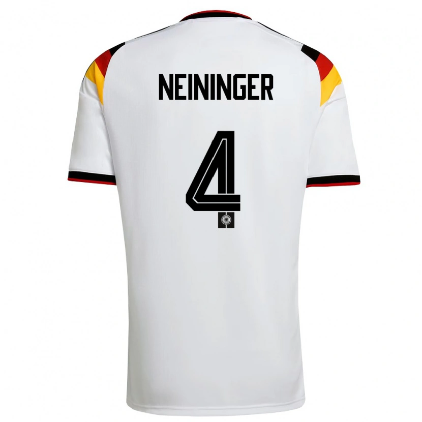 Danxen Kid Germany Till Neininger #4 White Black Red Home Jersey 26-28 T-Shirt