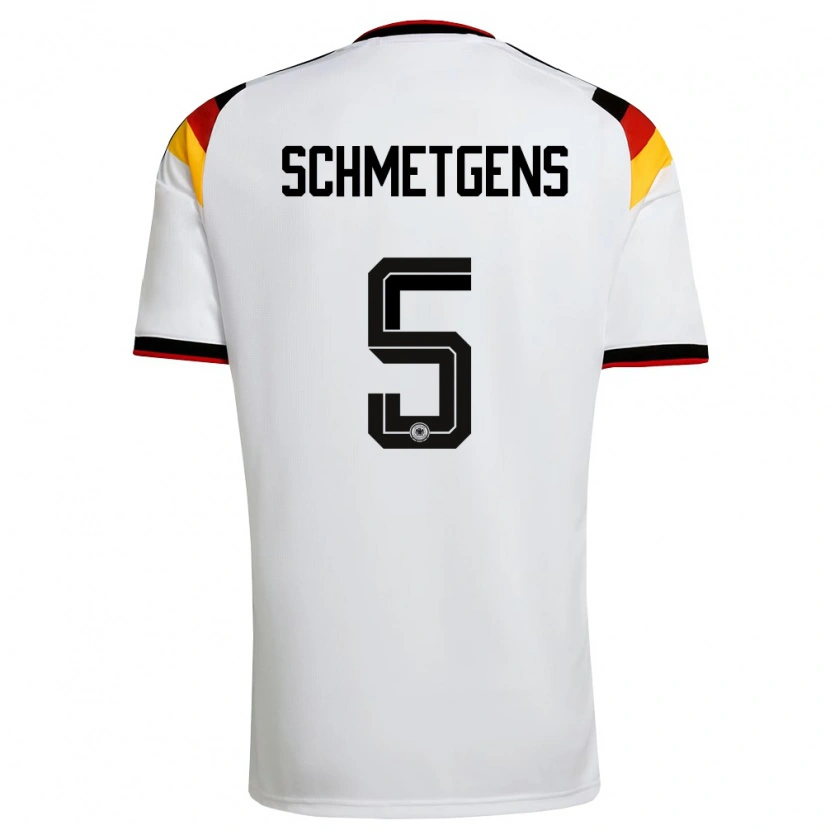 Danxen Kid Germany Mick Schmetgens #5 White Black Red Home Jersey 26-28 T-Shirt