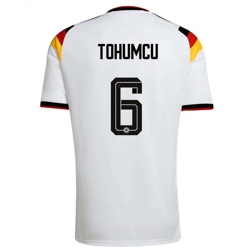 Danxen Kid Germany Umut Tohumcu #6 White Black Red Home Jersey 26-28 T-Shirt