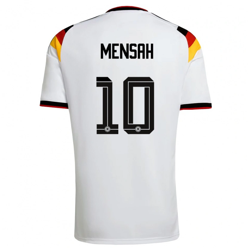 Danxen Kid Germany Jeremiah Mensah #10 White Black Red Home Jersey 26-28 T-Shirt