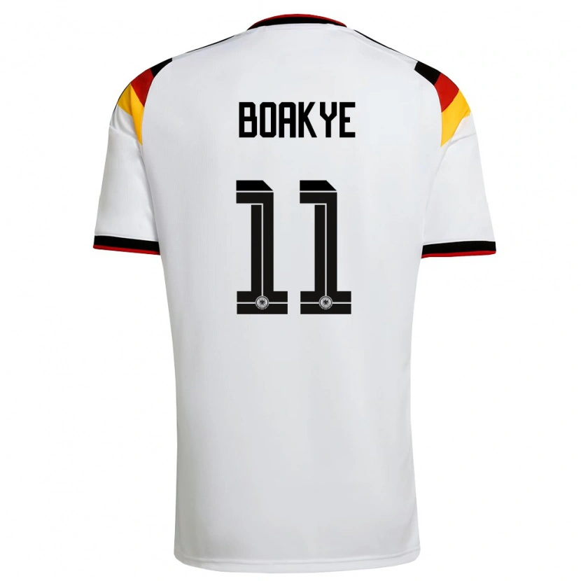 Danxen Kid Germany Benjamin Boakye #11 White Black Red Home Jersey 26-28 T-Shirt