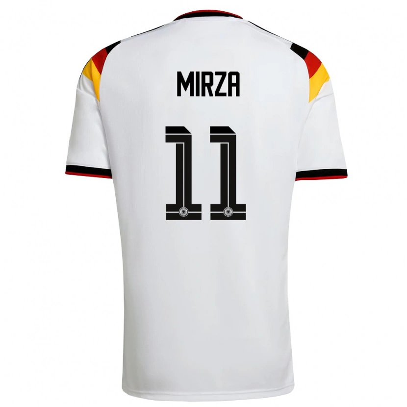 Danxen Kid Germany Marwan-Omir Mirza #11 White Black Red Home Jersey 26-28 T-Shirt