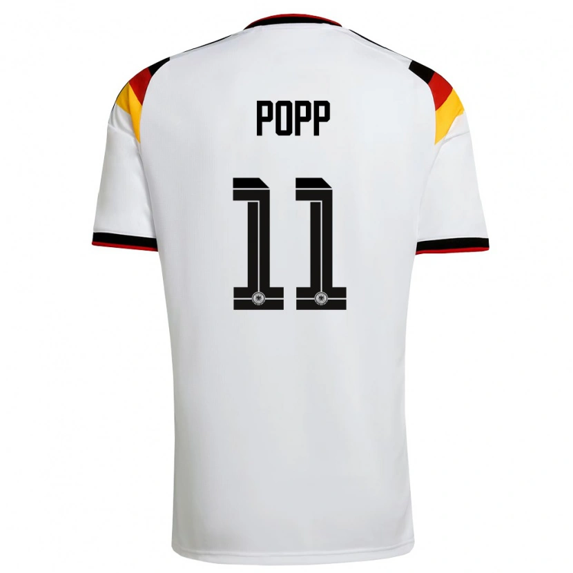 Danxen Kid Germany Alexandra Popp #11 White Black Red Home Jersey 26-28 T-Shirt