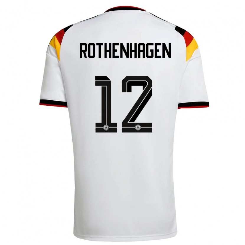 Danxen Kid Germany Lio Rothenhagen #12 White Black Red Home Jersey 26-28 T-Shirt