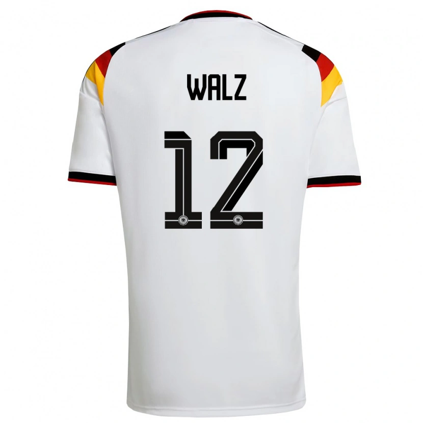 Danxen Kid Germany Tom Walz #12 White Black Red Home Jersey 26-28 T-Shirt
