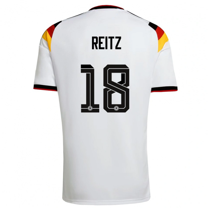 Danxen Kid Germany Rocco Reitz #18 White Black Red Home Jersey 26-28 T-Shirt