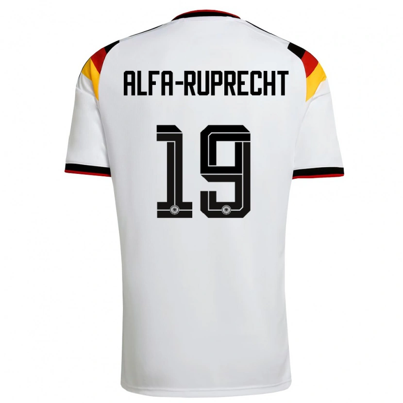 Danxen Kid Germany Farid Alfa-Ruprecht #19 White Black Red Home Jersey 26-28 T-Shirt
