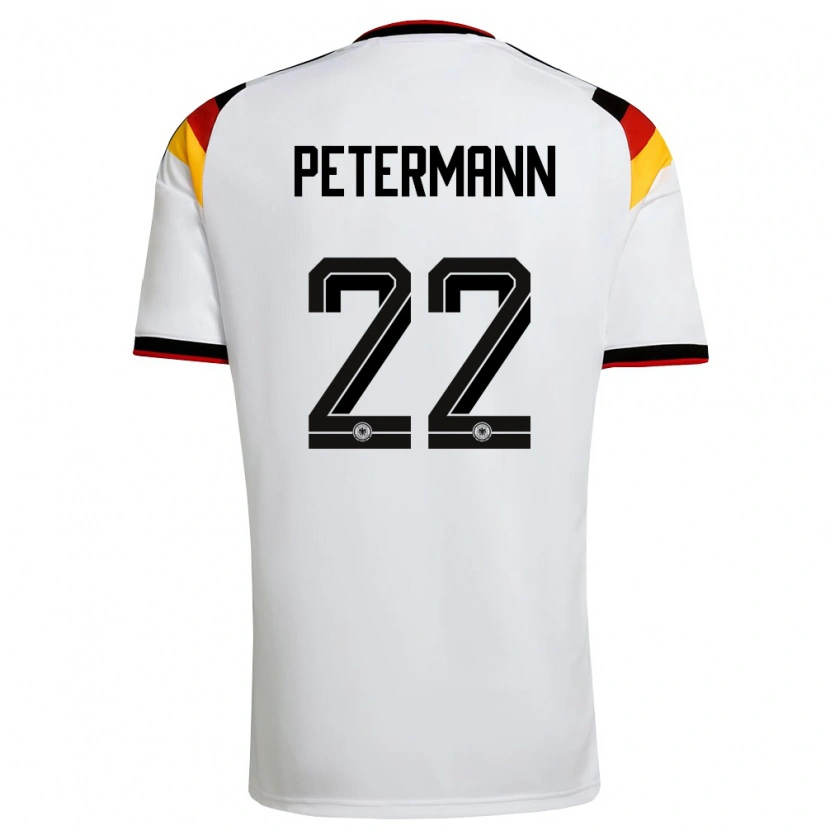 Danxen Kid Germany Lena Petermann #22 White Black Red Home Jersey 26-28 T-Shirt