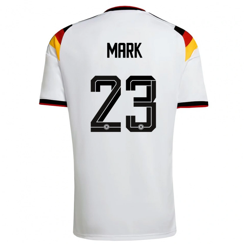 Danxen Kid Germany Felix Mark #23 White Black Red Home Jersey 26-28 T-Shirt