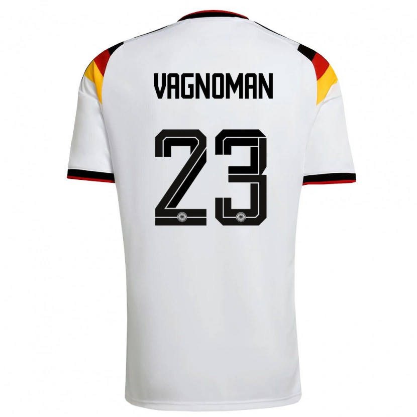 Danxen Kid Germany Josha Vagnoman #23 White Black Red Home Jersey 26-28 T-Shirt