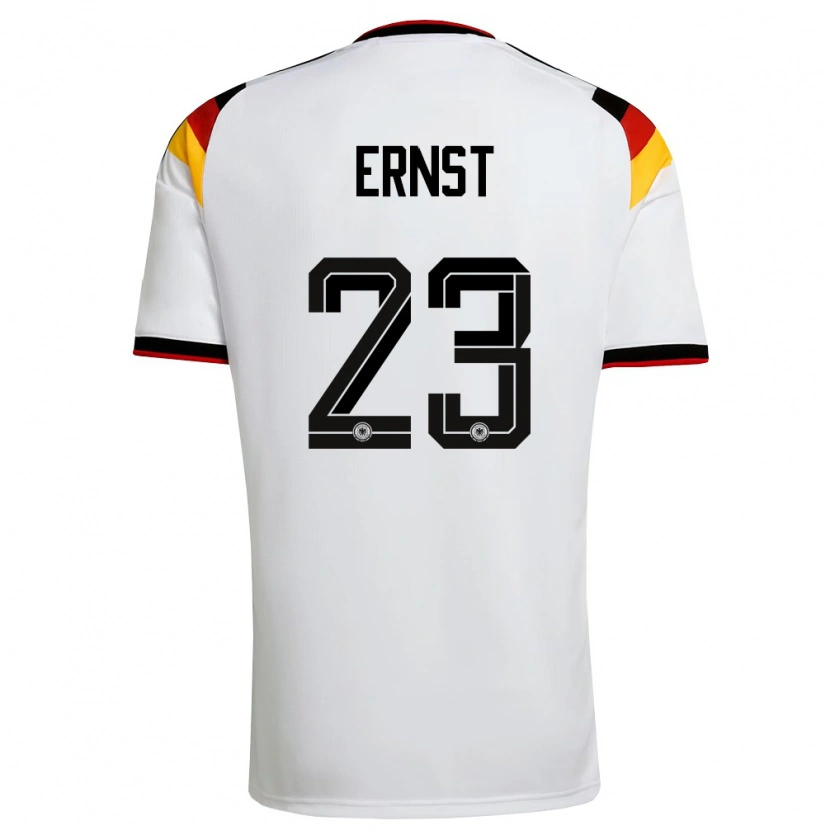 Danxen Kid Germany Tjark Ernst #23 White Black Red Home Jersey 26-28 T-Shirt