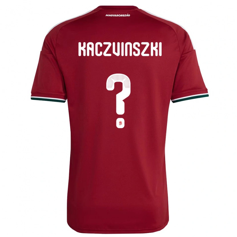Danxen Kid Hungary Dominik Kaczvinszki #0 Red White Green Home Jersey 26-28 T-Shirt