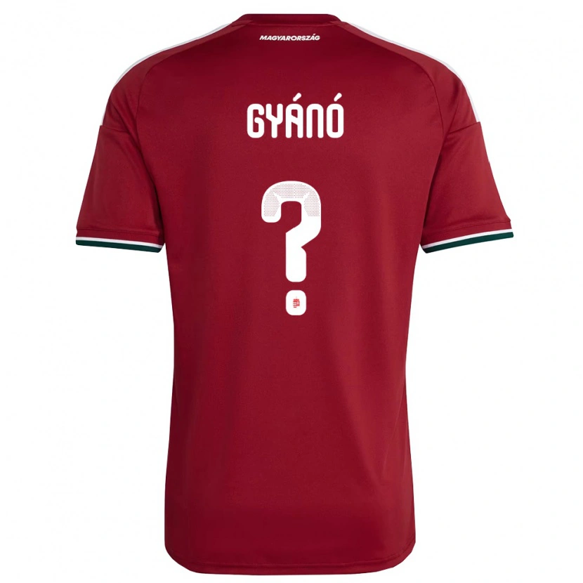 Danxen Kid Hungary Marcell Gyánó #0 Red White Green Home Jersey 26-28 T-Shirt