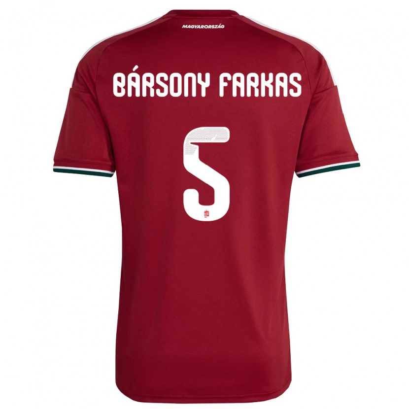 Danxen Kid Hungary Dániel Bársony Farkas #5 Red White Green Home Jersey 26-28 T-Shirt
