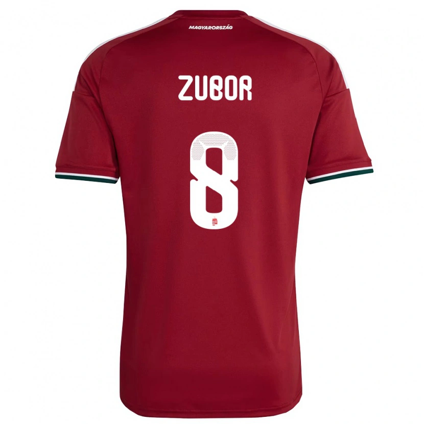 Danxen Kid Hungary Ádám Zubor #8 Red White Green Home Jersey 26-28 T-Shirt