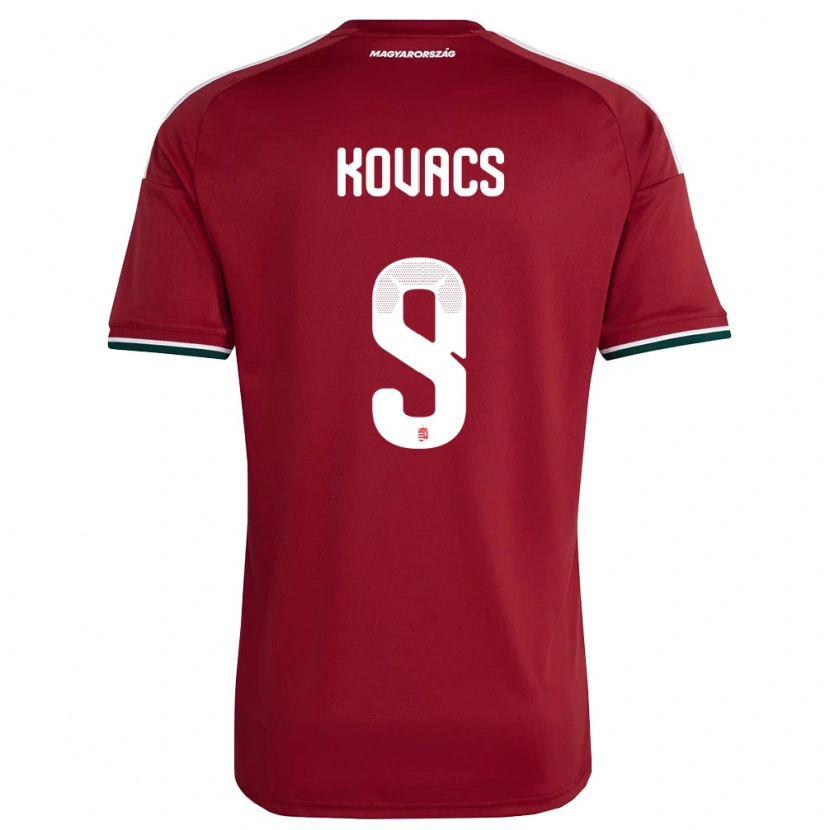 Danxen Kid Hungary Patrik Kovács #9 Red White Green Home Jersey 26-28 T-Shirt