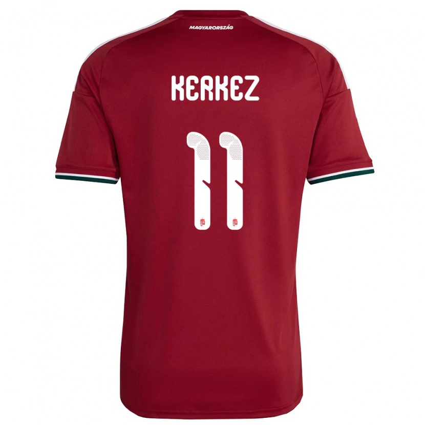 Danxen Kid Hungary Milos Kerkez #11 Red White Green Home Jersey 26-28 T-Shirt
