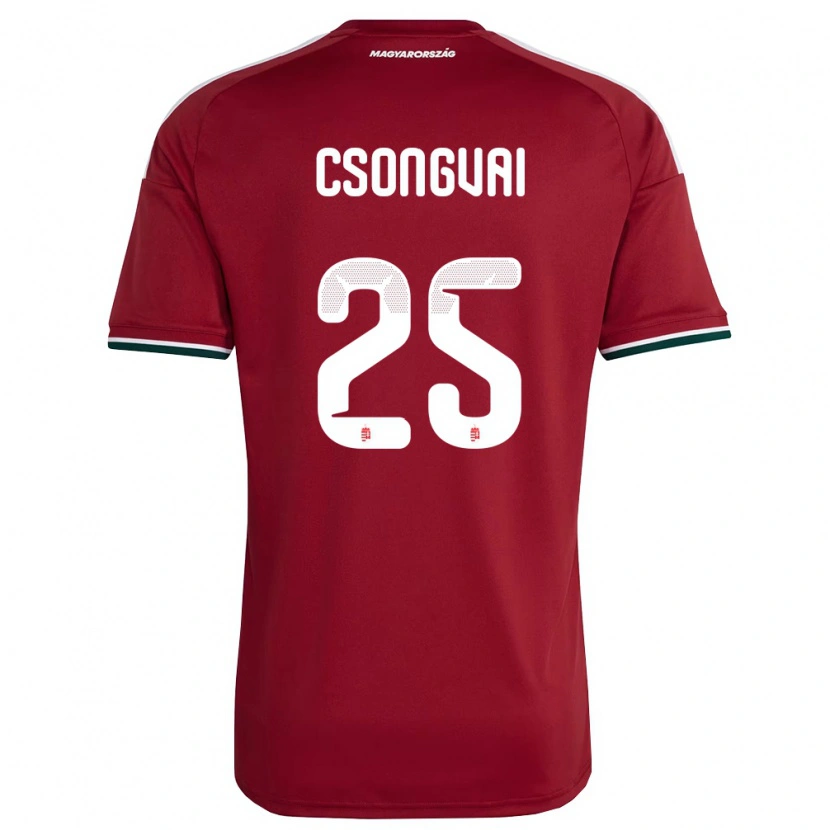 Danxen Kid Hungary Áron Csongvai #25 Red White Green Home Jersey 26-28 T-Shirt