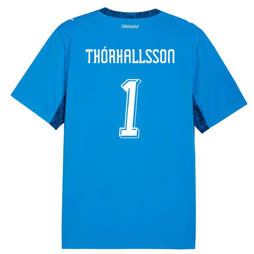 Danxen Kid Iceland Ívar Arnbro Thórhallsson #1 Blue Navy Home Jersey 26-28 T-Shirt