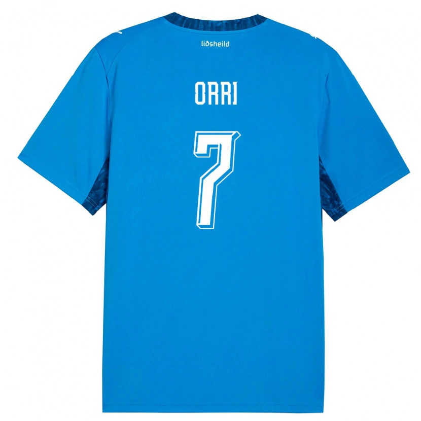 Danxen Kid Iceland Ágúst Orri Thorsteinsson #7 Blue Navy Home Jersey 26-28 T-Shirt
