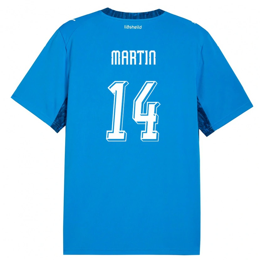 Danxen Kid Iceland Markús A. D. Martin #14 Blue Navy Home Jersey 26-28 T-Shirt