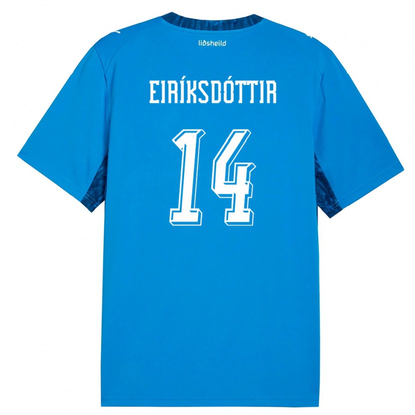 Danxen Kid Iceland Hlín Eiríksdóttir #14 Blue Navy Home Jersey 26-28 T-Shirt