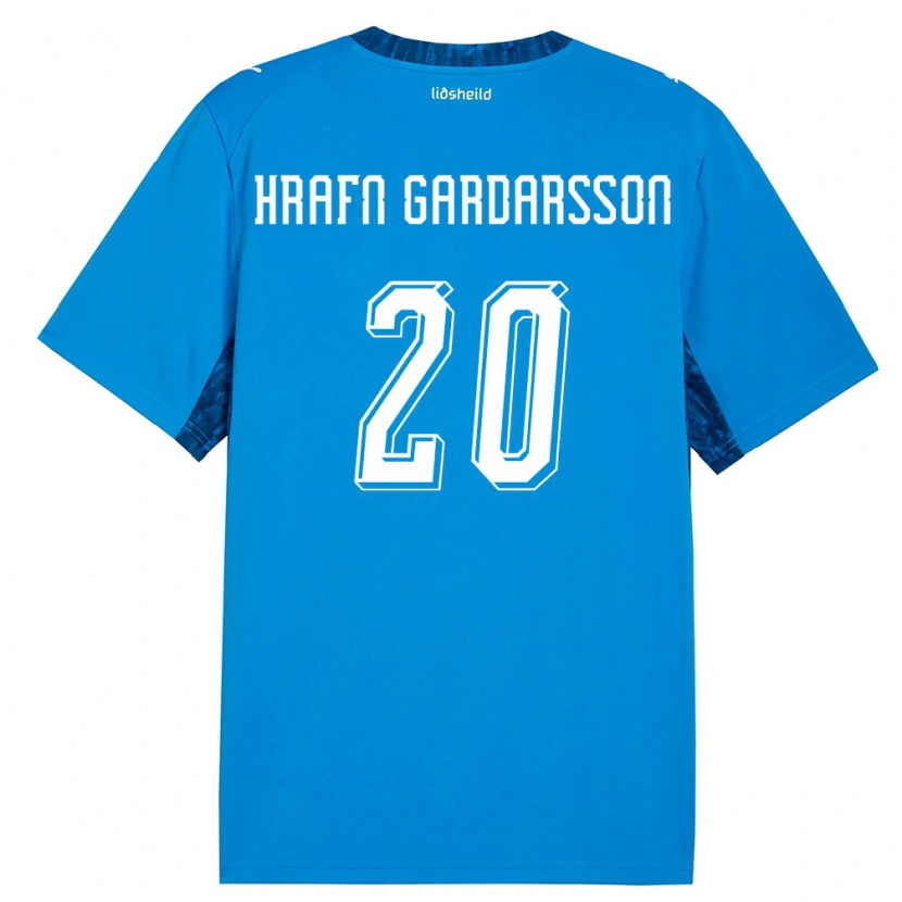 Danxen Kid Iceland Bjarki Hrafn Gardarsson #20 Blue Navy Home Jersey 26-28 T-Shirt