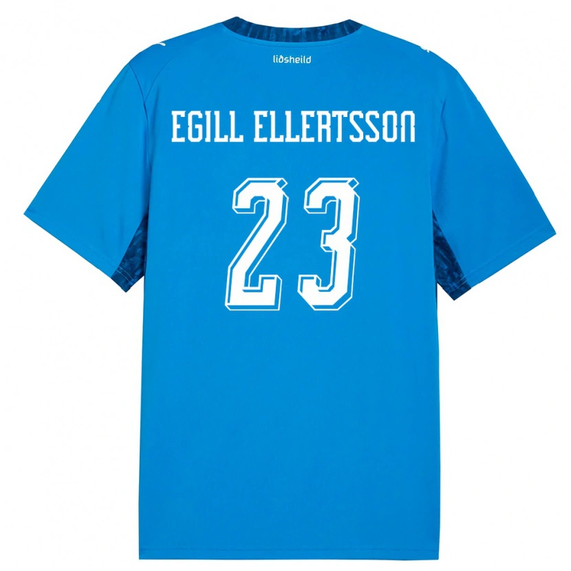 Danxen Kid Iceland Mikael Egill Ellertsson #23 Blue Navy Home Jersey 26-28 T-Shirt